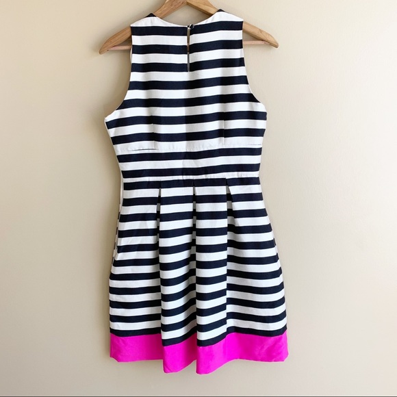 Eliza J stripe fit and flare cocktail RELISTED - Picture 8 of 13